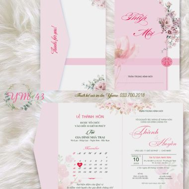 Thiệp cưới YM43