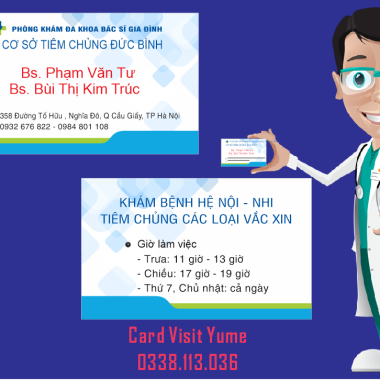 Card visit cho phòng khám