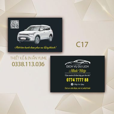 Mẫu card visit taxi C17