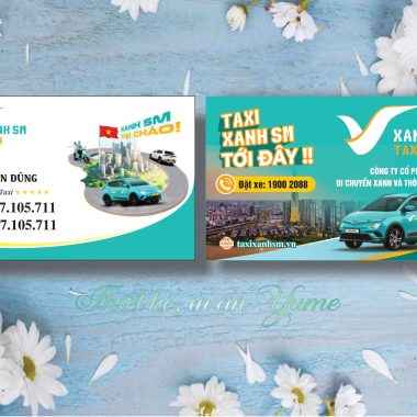 Card visit taxi xanh 002