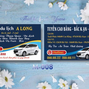 Visit card ô tô M008