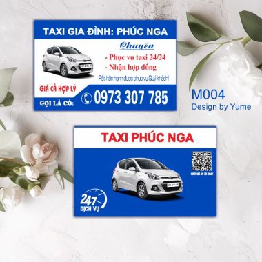 Mẫu visit card ô tô M004