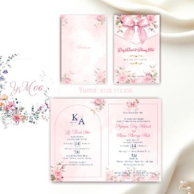 Thiệp cưới YM06