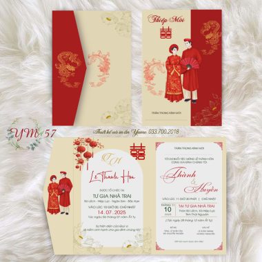 Thiệp cưới YM57