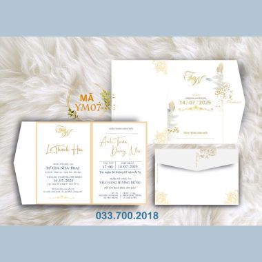Thiệp cưới YM07