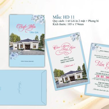 Thiệp Tân gia Phong bì HD11