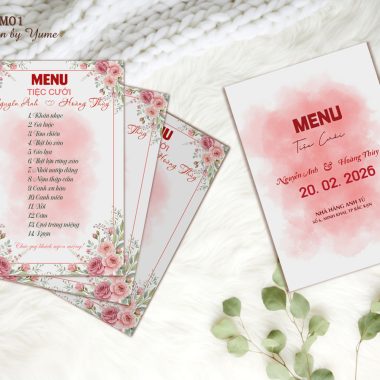 Thực đơn tiệc cưới M01