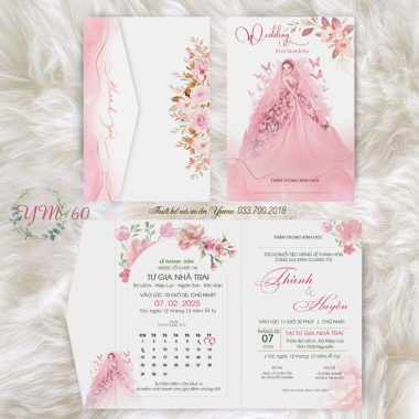 Thiệp cưới YM62