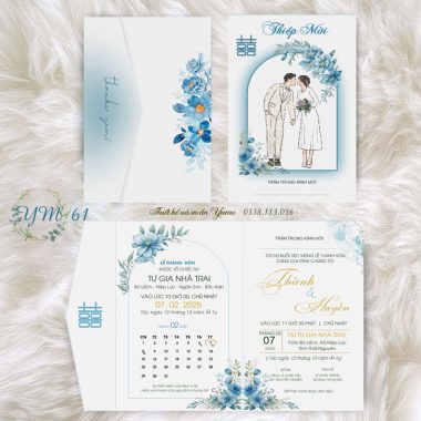 Thiệp cưới YM61