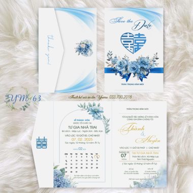 Thiệp Mời Cưới YM63