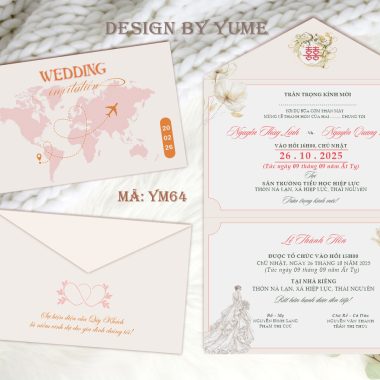 Thiệp Mời Cưới YM64