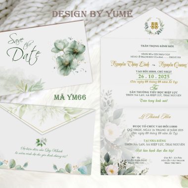 Thiệp Mời Cưới YM66