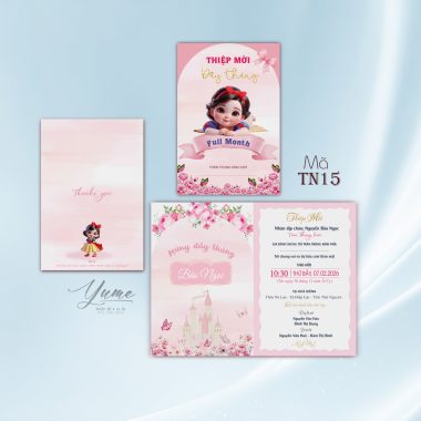 Thiệp mời đầy tháng TN15
