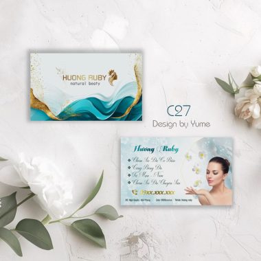 Mẫu card visit Spa – Ngành làm đẹp C27