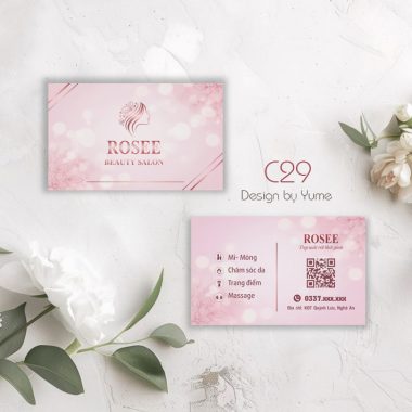 Mẫu card visit cho ngành làm đẹp C29