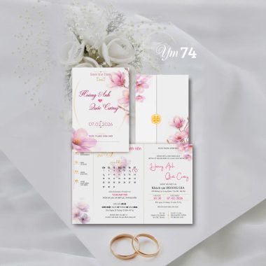 Mẫu thiêp cưới YM74