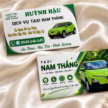 Mẫu card visit taxi Nam Thắng